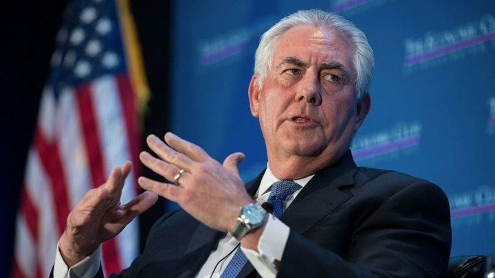 Τίλερσον: «Το καθεστώς της Β. Κορέας θέτει σε κίνδυνο ολόκληρο τον κόσμο»